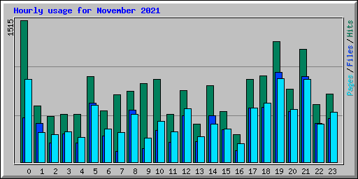 Hourly usage for November 2021